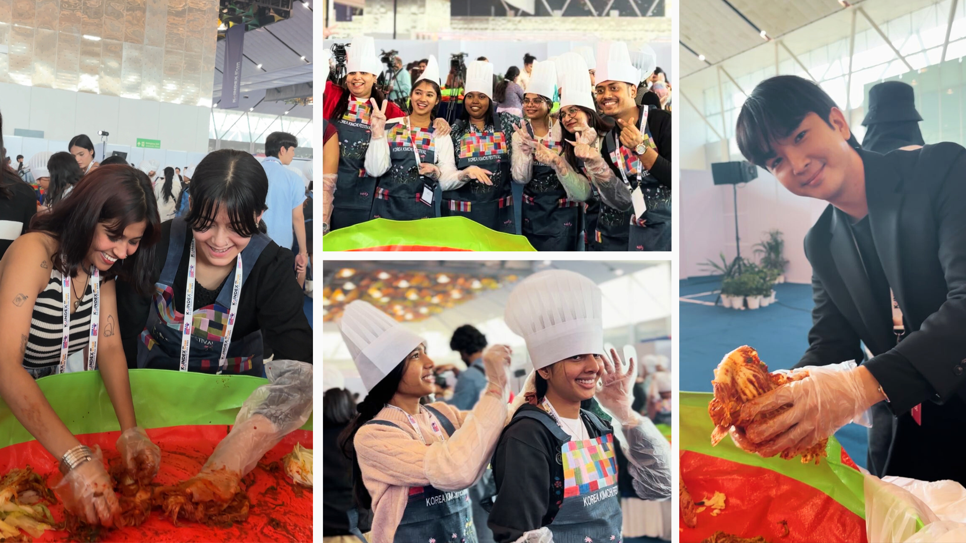 The workshop offered participants the opportunity to make Kimchi on their own with the guided demonstrations and instructions by the chef. (Surbhi Dwivedi, Ayushi Kharayat)