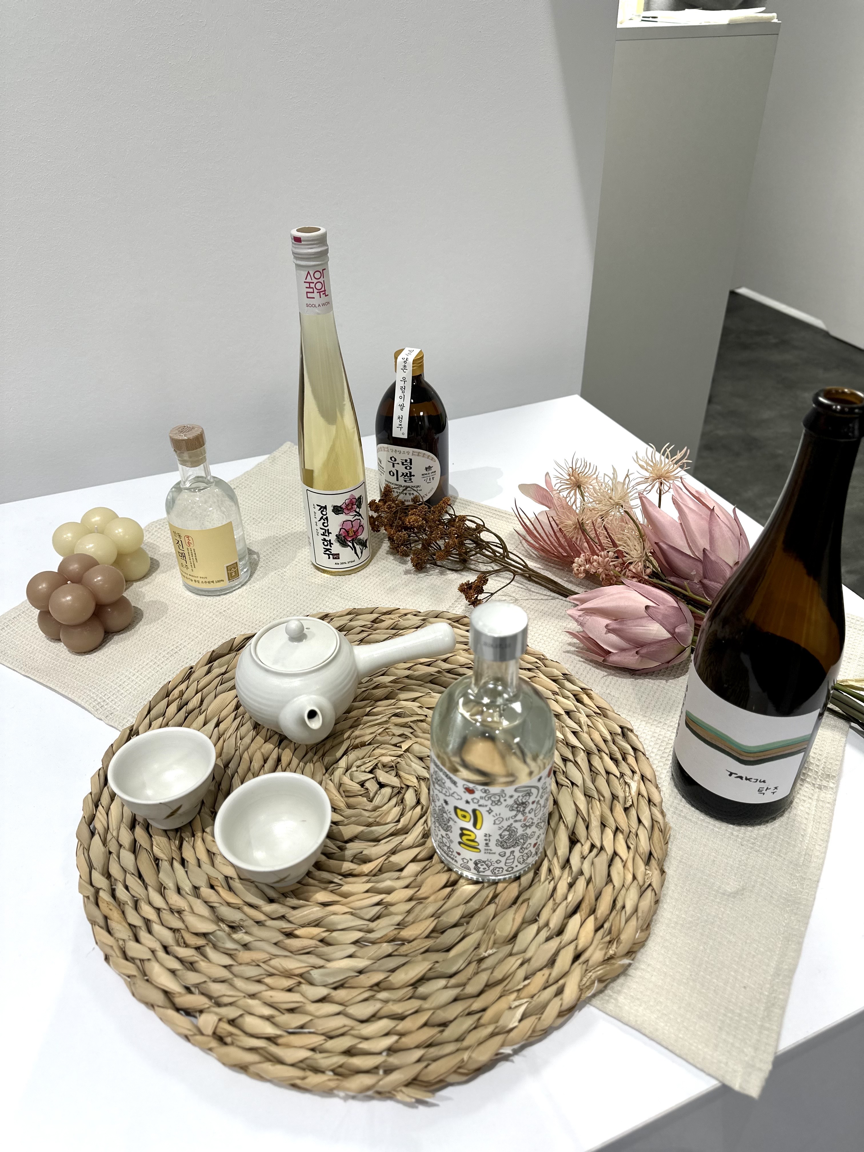 Korean alcohol prepered for event