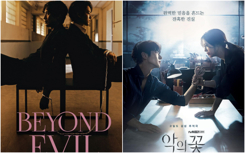  “Beyond Evil” poster and “Flower of Evil” poster (JTBC & tvN)