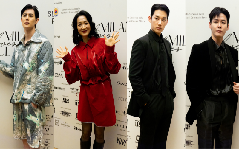 Guest Joel Lane and Korean celebrities, including Kim Joo-ryoung, Ki Hyun-woo, and Theo Jang, attended at the event. 