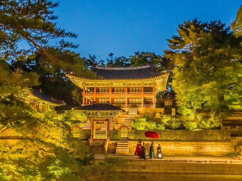 The launch of Gyeongbokgung Starlight Tour and Changdeokgung Moonlight Tour next month will accentuate the beauty of the spring nightscapes of both royal palaces in Seoul. (Korea Heritage Service's official Instagram account)