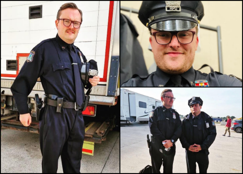 Liam Edwards takes commemorative photos on the set of ‘Mickey 17.’