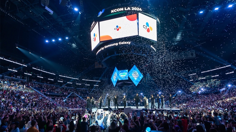 ▲ 지난해 7월 26일부터 28일까지 미국 LA에서 개최된 ‘KCON LA 2024’. CJ ENM