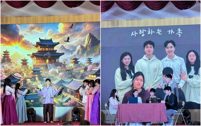 Teams from 10 universities performed plays based on Korean literary works, including “Dangun Story” (left) and “Please Look After Mom” (right)
