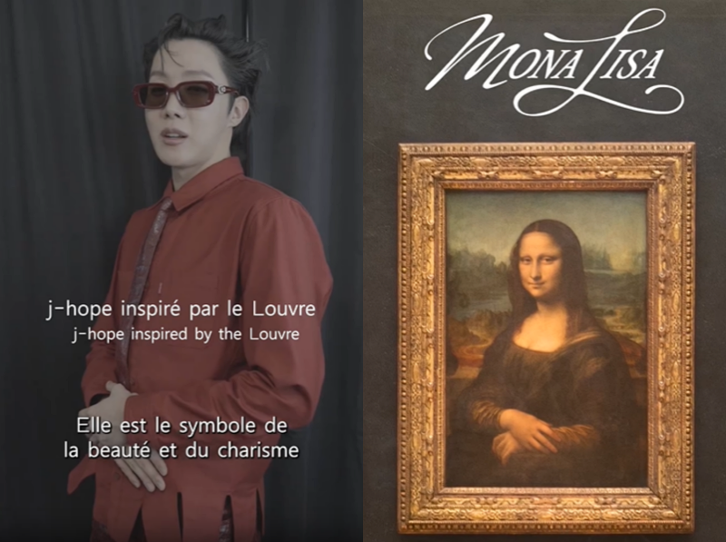 J-Hope of BTS and the Louvre Museum in Paris have teamed up to promote his new single 