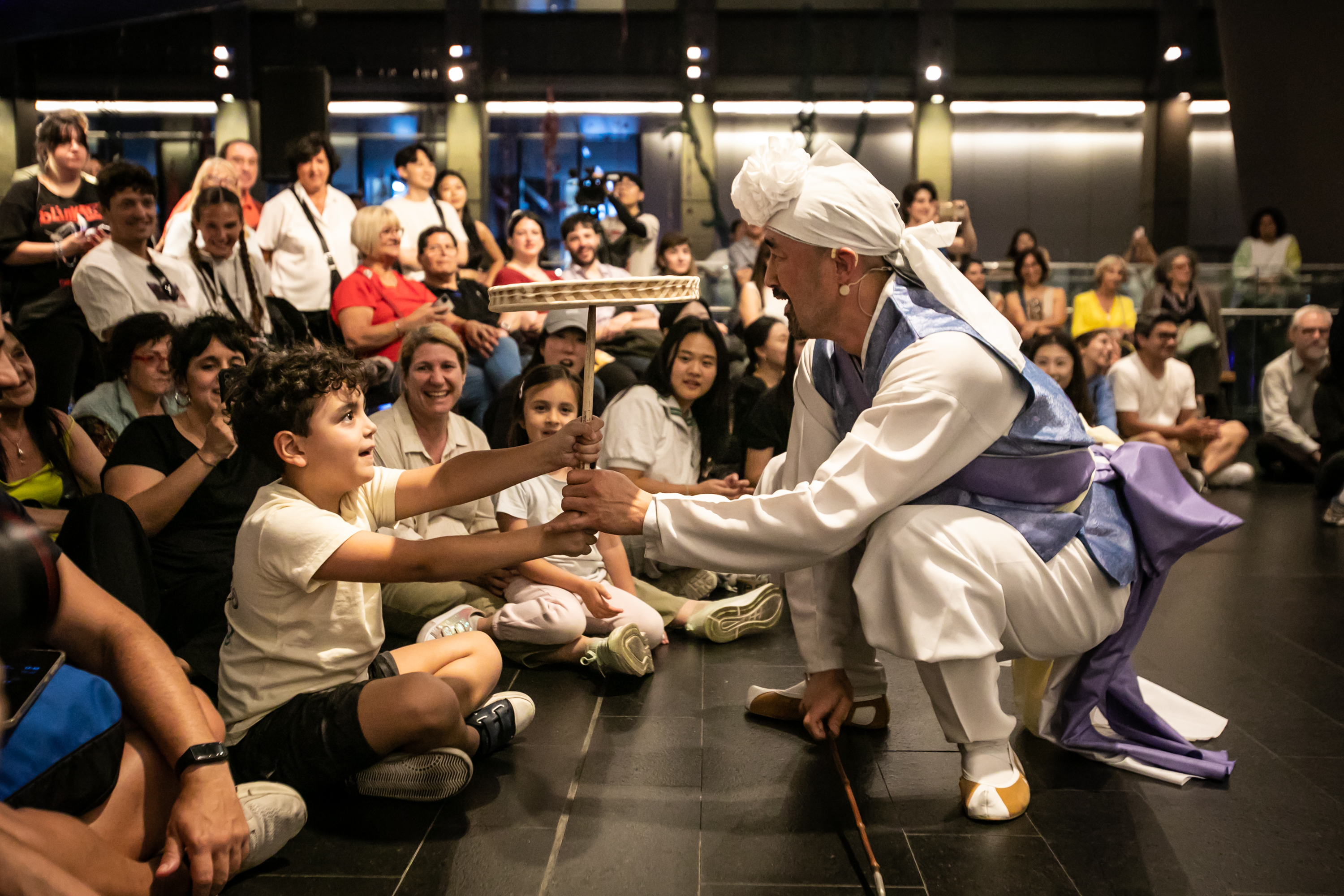 This is a scene from a performance in November last year hosted by the KCC in Argentina.  