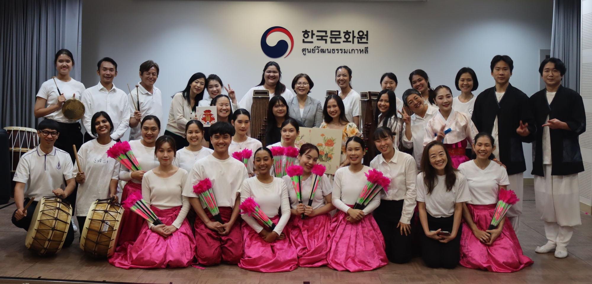 This group photo was taken in December last year of a Korean culture class at the KCC in Thailand  