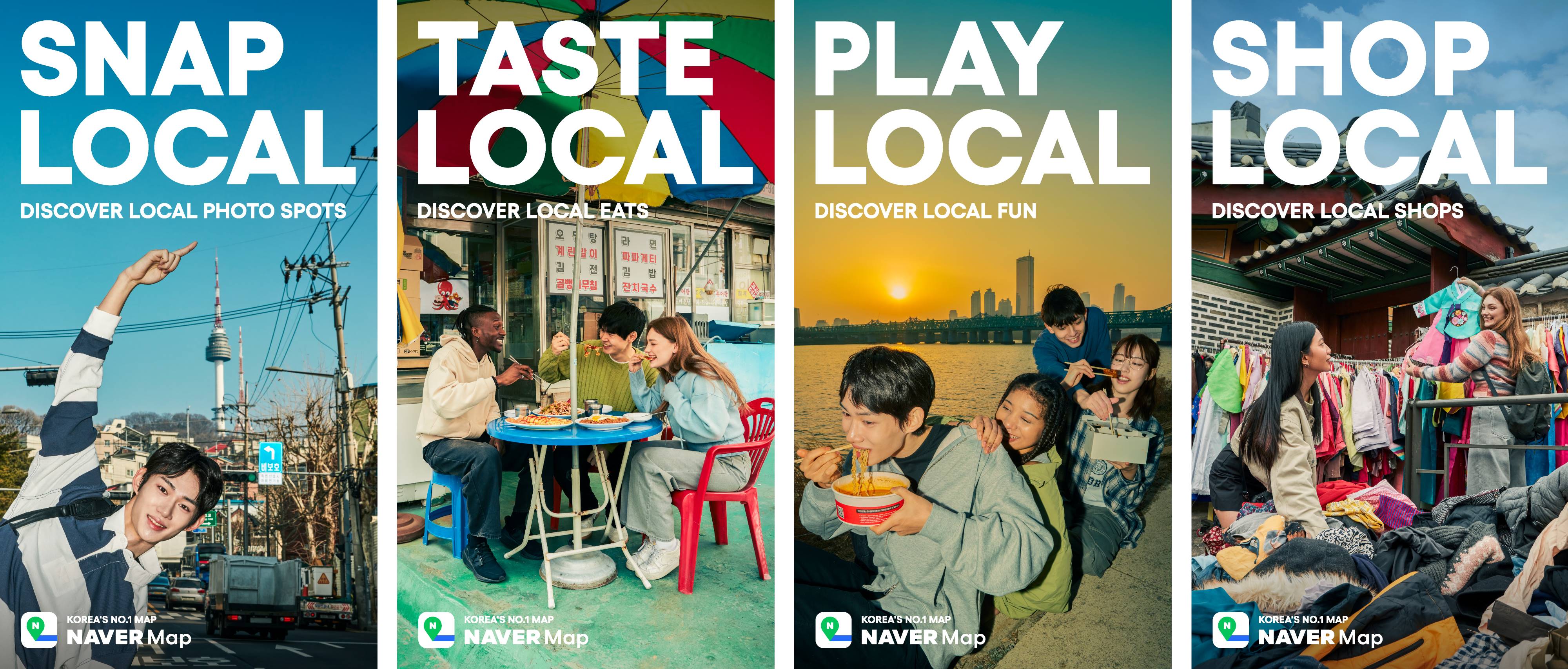 Naver, the country's leading domestic web search portal, is running through May 13 a ”Be Local” campaign in foreign languages for users of the portal's map service. (Naver)  
