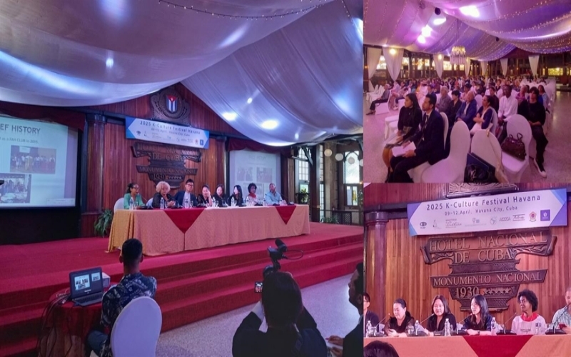 Representatives of the K-Wave community in Cuba met with Korean filmmakers to discuss the impact and reception of Korean media in the country on April 9, the first day of the event.