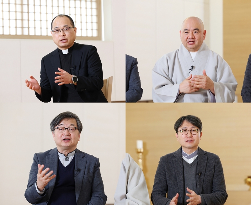 Father Ha Sung Yong (top left corner) said, 