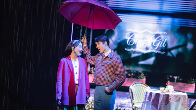 This is a scene from the Broadway performance of the highly acclaimed musical 