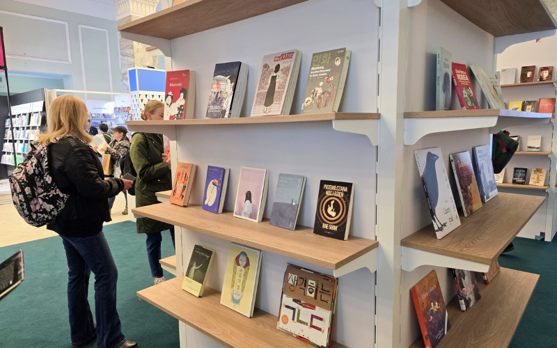 The Korean pavilion at the book fair, as Korea is the Guest of Honor of this year’s edition. 