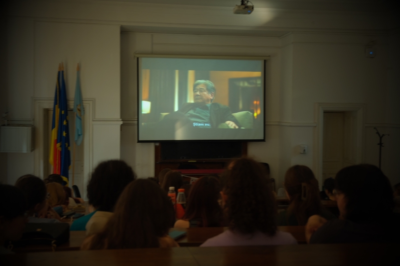 Participants enjoy the screening of “Exhuma” during the film program. (Flavia-Maria Ratoi) 