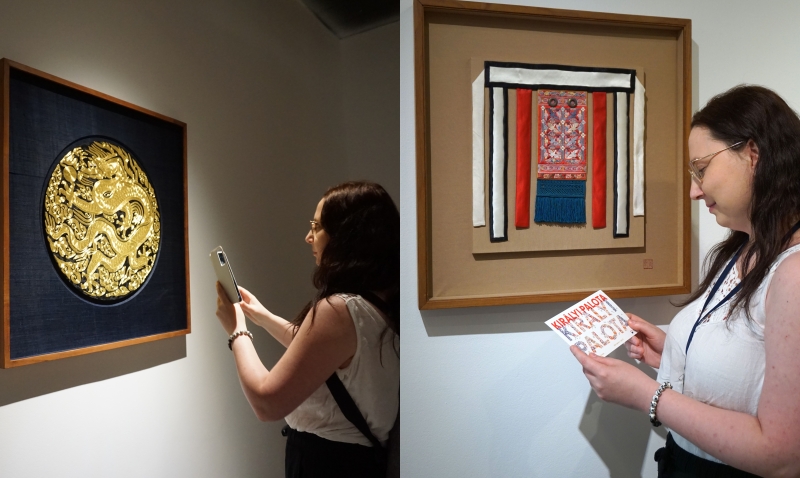 KCC Budapest features Korean contemporary artist Lee Jung-sook’s embroidery inspired by royal traditions.