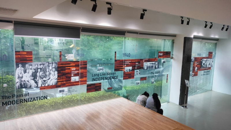 The interactive timeline explores Korea’s journey from 1860 to 1988.