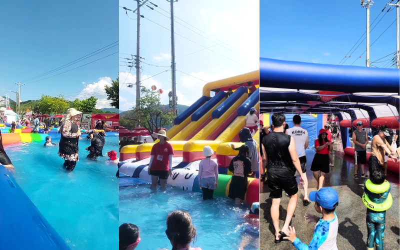 Water pools and splash zones to beat the heat.
