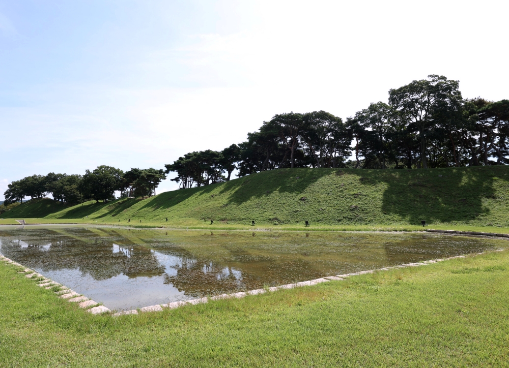 Wolseong Moat in Gyeongju, Gyeongsangbuk-do Province