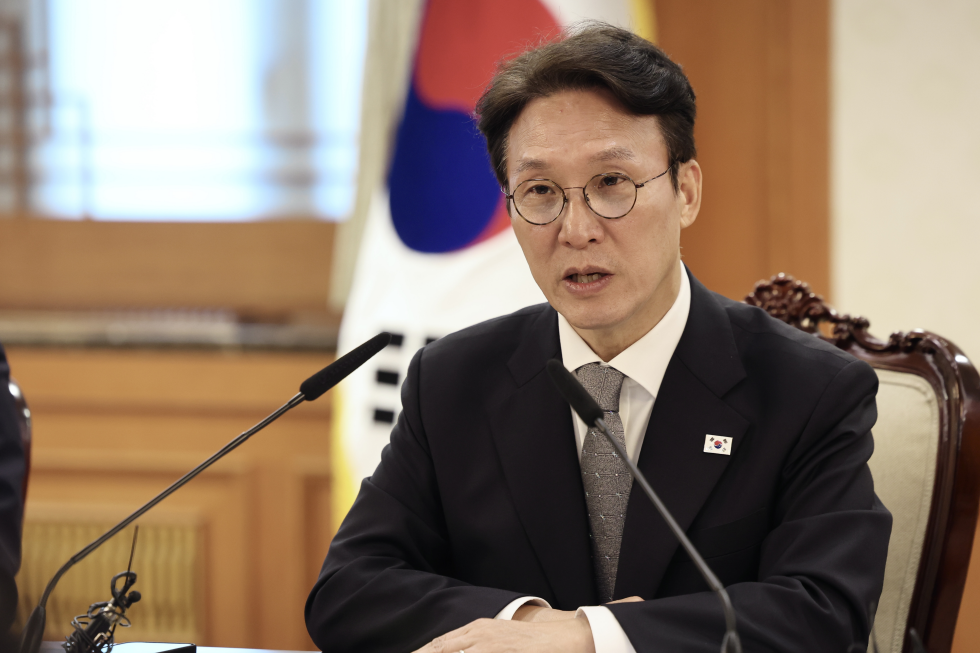 ▲ 김민석 국무총리가 15일 세종대로 정부서울청사에서 열린 치안·안전 관계장관회의를 주재하고 있다. 국무조정실.