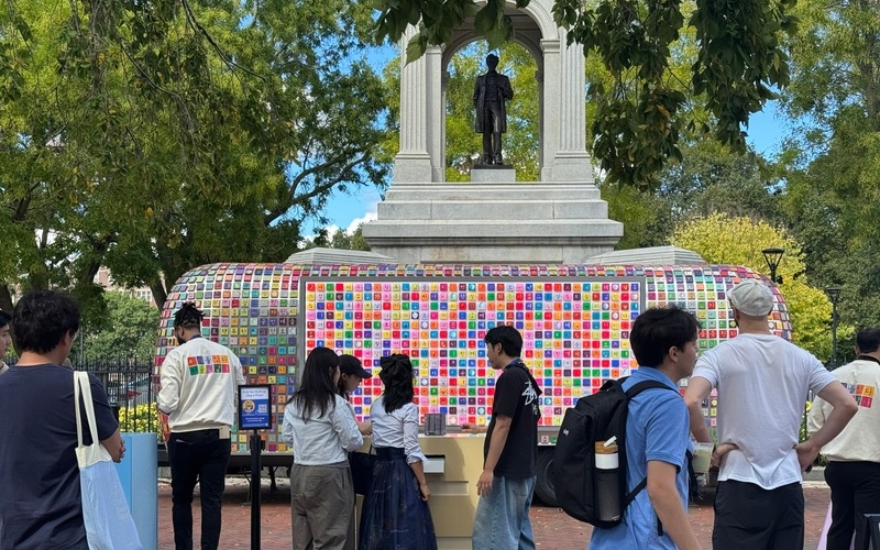 Hangeul Truck at Cambridge Commons, Boston, MA.