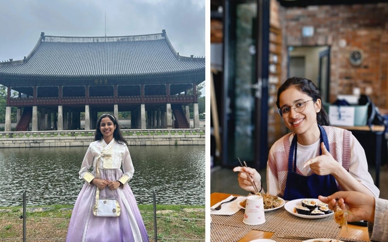 Kasturi Pande during her cultural exchange trip to Korea.