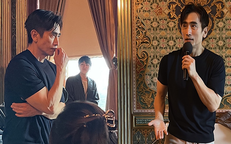 Cha in Pyo speaking at the Korean Writers event.