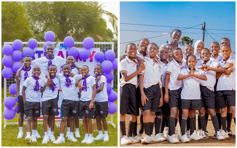 ARMY and students from Smash Talent Kids Africa. 