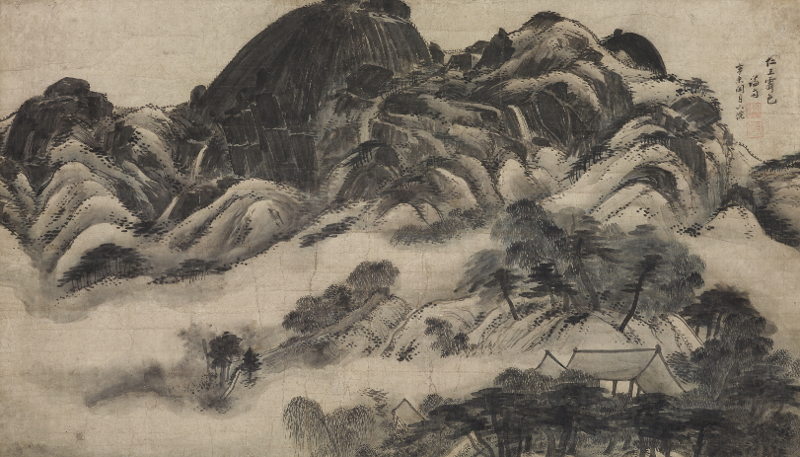 The first overseas tour of the cultural heritage and art collection of the late Samsung Group Chairman Lee Kun-hee has begun at the Smithsonian's National Museum of Asian Art in Washington. Shown is painter Jeong Seon's 1751 landscape painting 