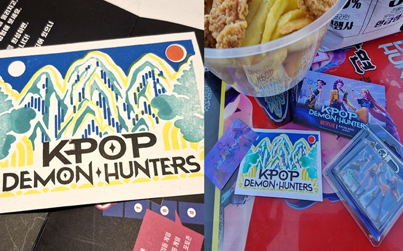 Left: The completed stamp revealing the stunning image of Irworobongdo. 