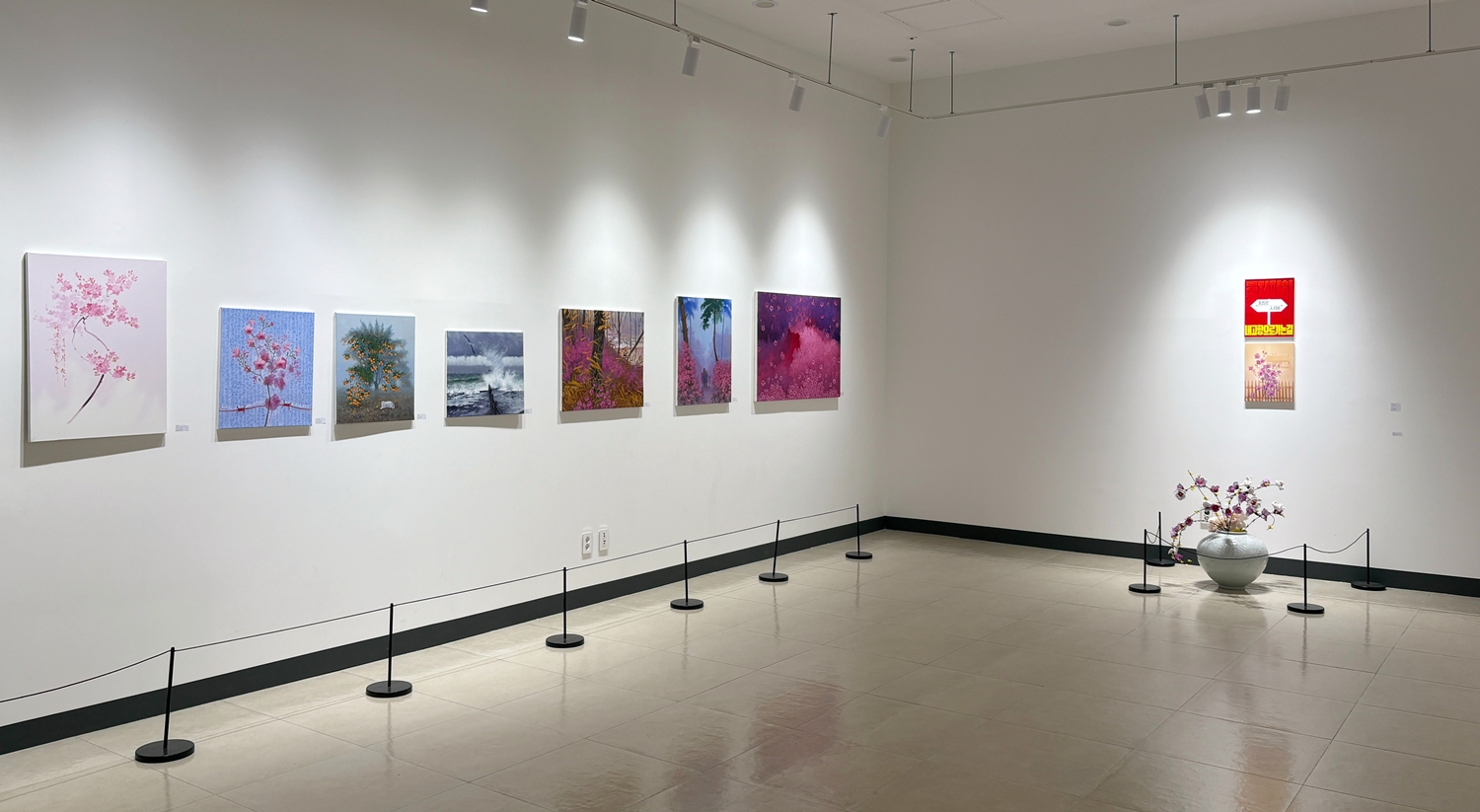 This is a scene from the solo exhibition 