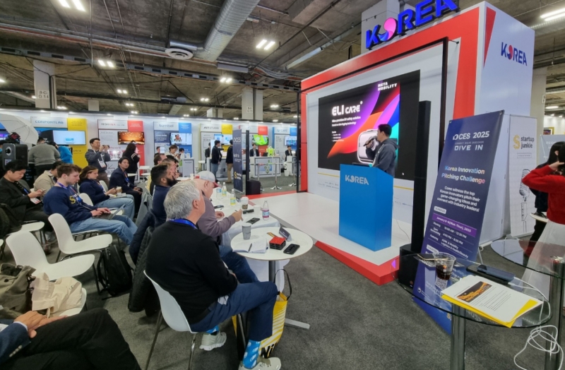 This is the integrated Korean pavilion at last year's CES held from Jan. 7-10, 2025, in Las Vegas. CES is the world's largest consumer electronics and information and communications technology exhibition. (Korea Trade-Investment Promotion Agency)