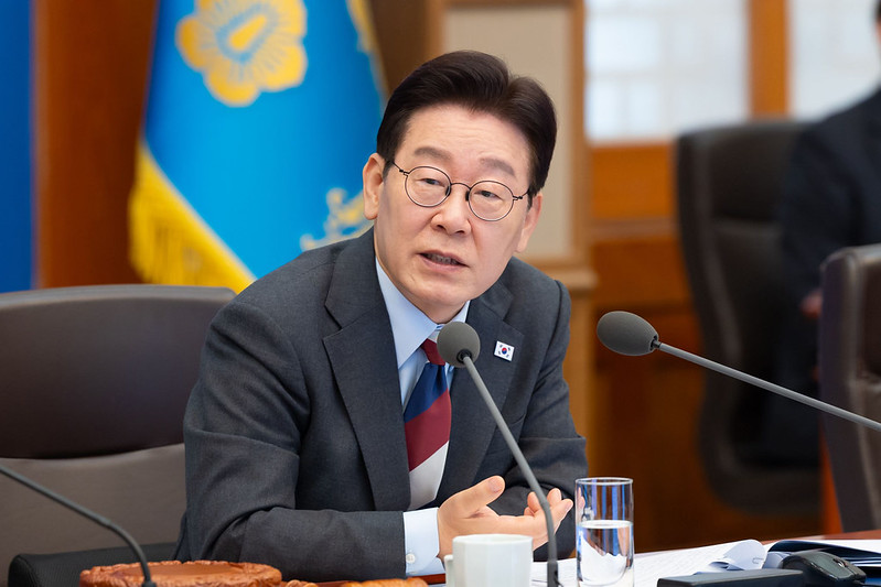 President Lee Jae Myung on March 5 chairs his eighth Cabinet meeting at Cheong Wa Dae in Seoul.
