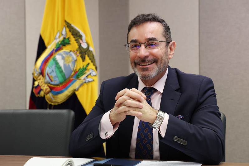 Ecuadorian Ambassador to Korea Patricio Esteban Troya Suarez on March 11 gives an interview to Korea.net at his embassy in Seoul's Jongno-gu District. 