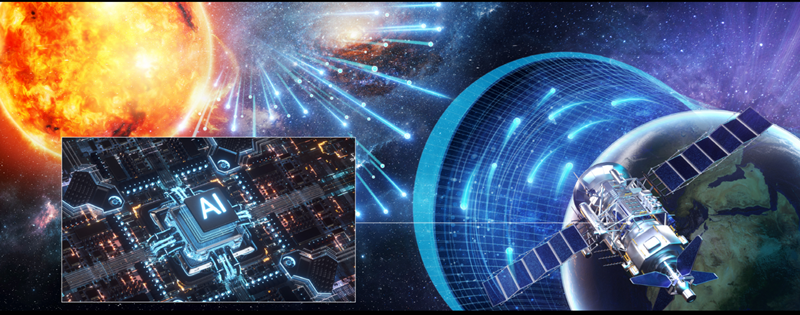 This schematic diagram shows the use of artificial intelligence neuromorphic semiconductors in space. (Ministry of Science and ICT)