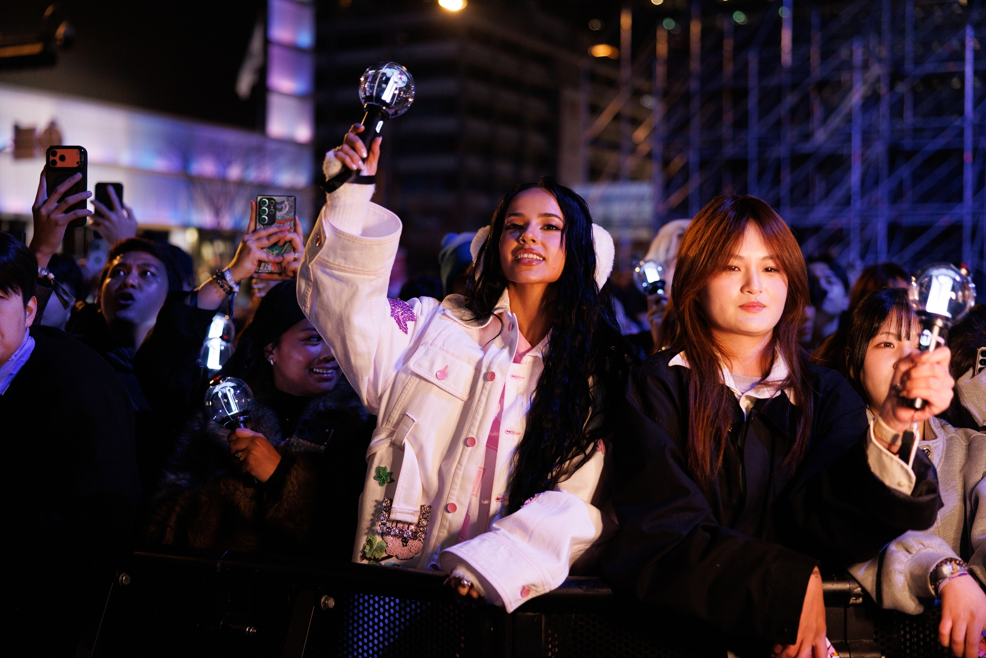 American singer Becky G (center) on March 21 is among BTS fans from around the world watching 