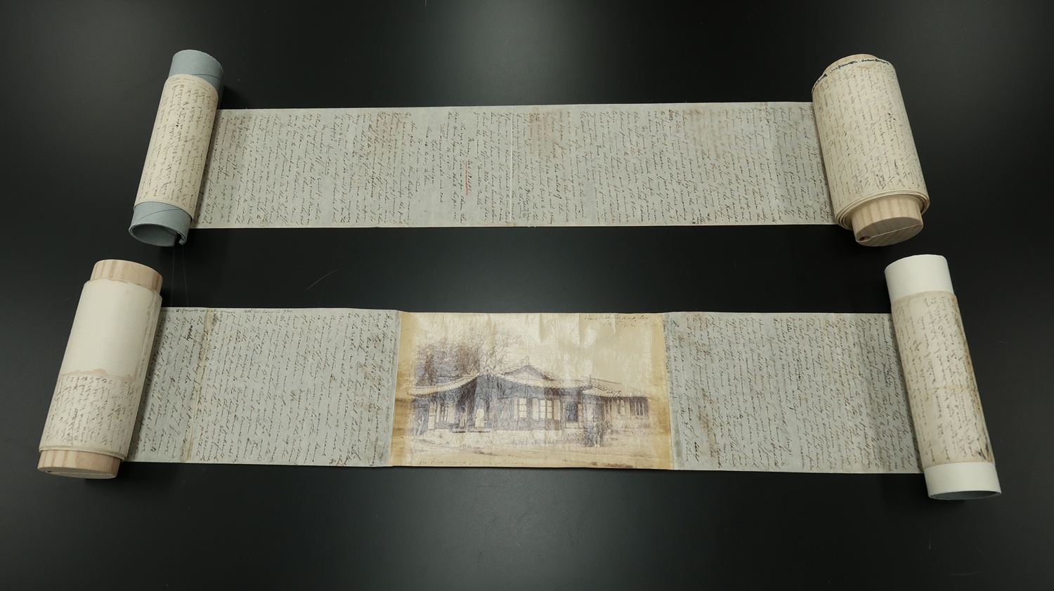 Scrolls of travel letters by American missionary Rosetta Sherwood Hall (Yanghwajin Archives)