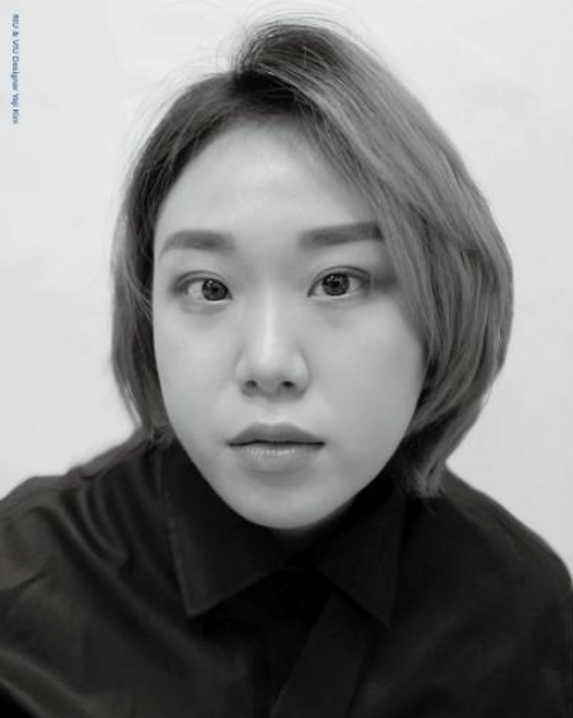 Kim Yeji in her Seoul studio, self-portrait, October 2020.” Courtesy of RIU & VIU.