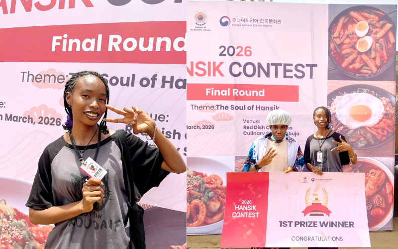 Aniki Treasure  and Winner Of the 2026 Hansik finale. Photo by: Aniki Treasure.