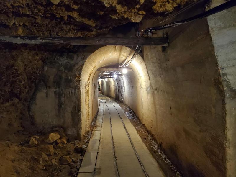 This is an underground shaft at the Aikawa Gold and Silver Mine on Sado Island in Japan's Niigata Prefecture. (Yonhap News)