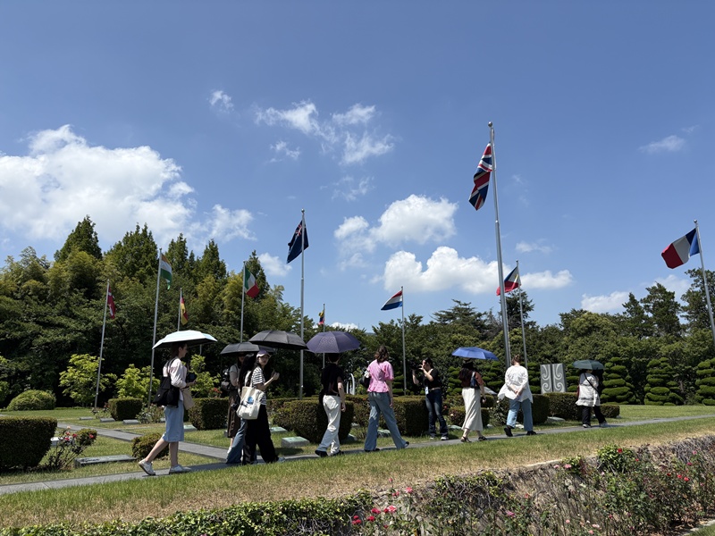 The United Nations Memorial Cemetery in Korea, Busan, the world's only UN cemetery, established in 1951 to honor soldiers from twenty-one nations who fell during the Korean War, July 2026. Photo by: Mariia Smoliana