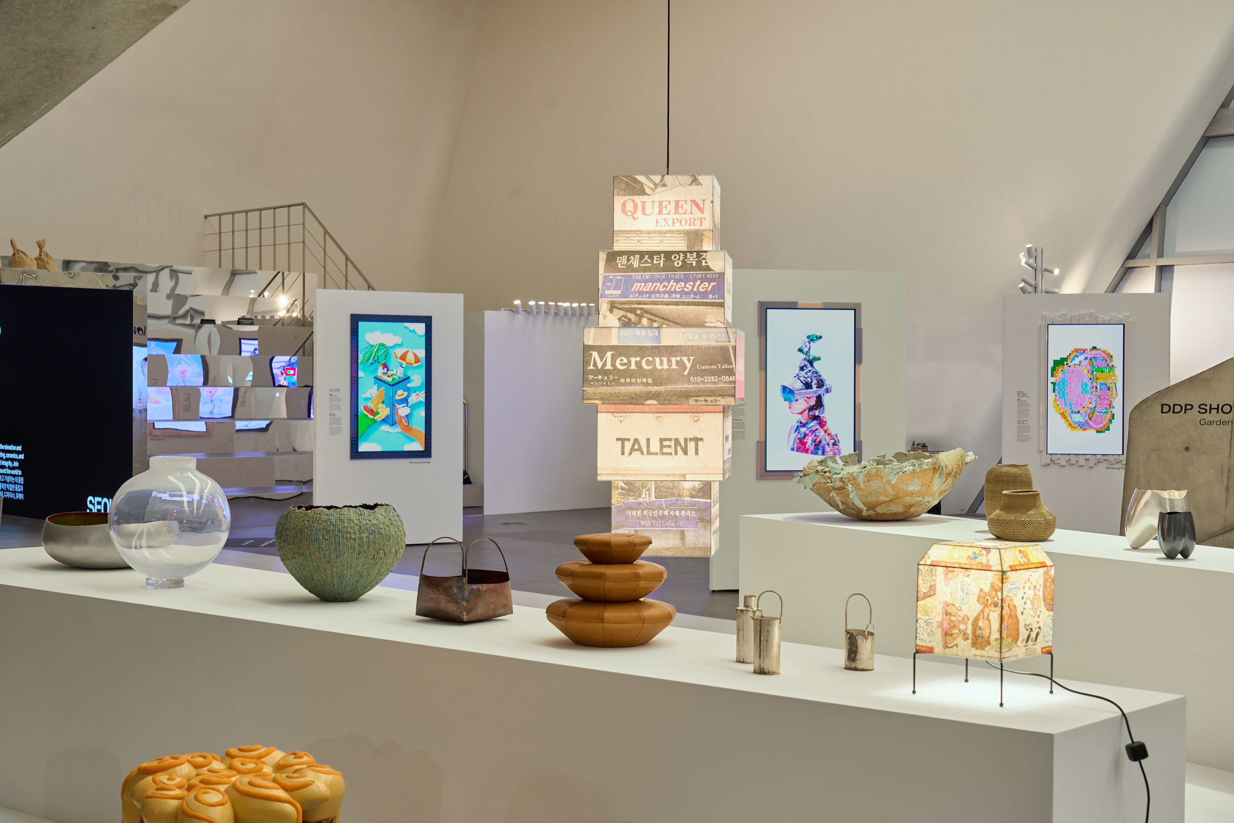 An array of collectible design pieces such as furniture, lighting and crafts are on display at Design Miami Seoul 2026 from Sept. 1-6 at Dongdaemun Design Plaza in the capital's Jung-gu District. (Seoul Design Foundation)