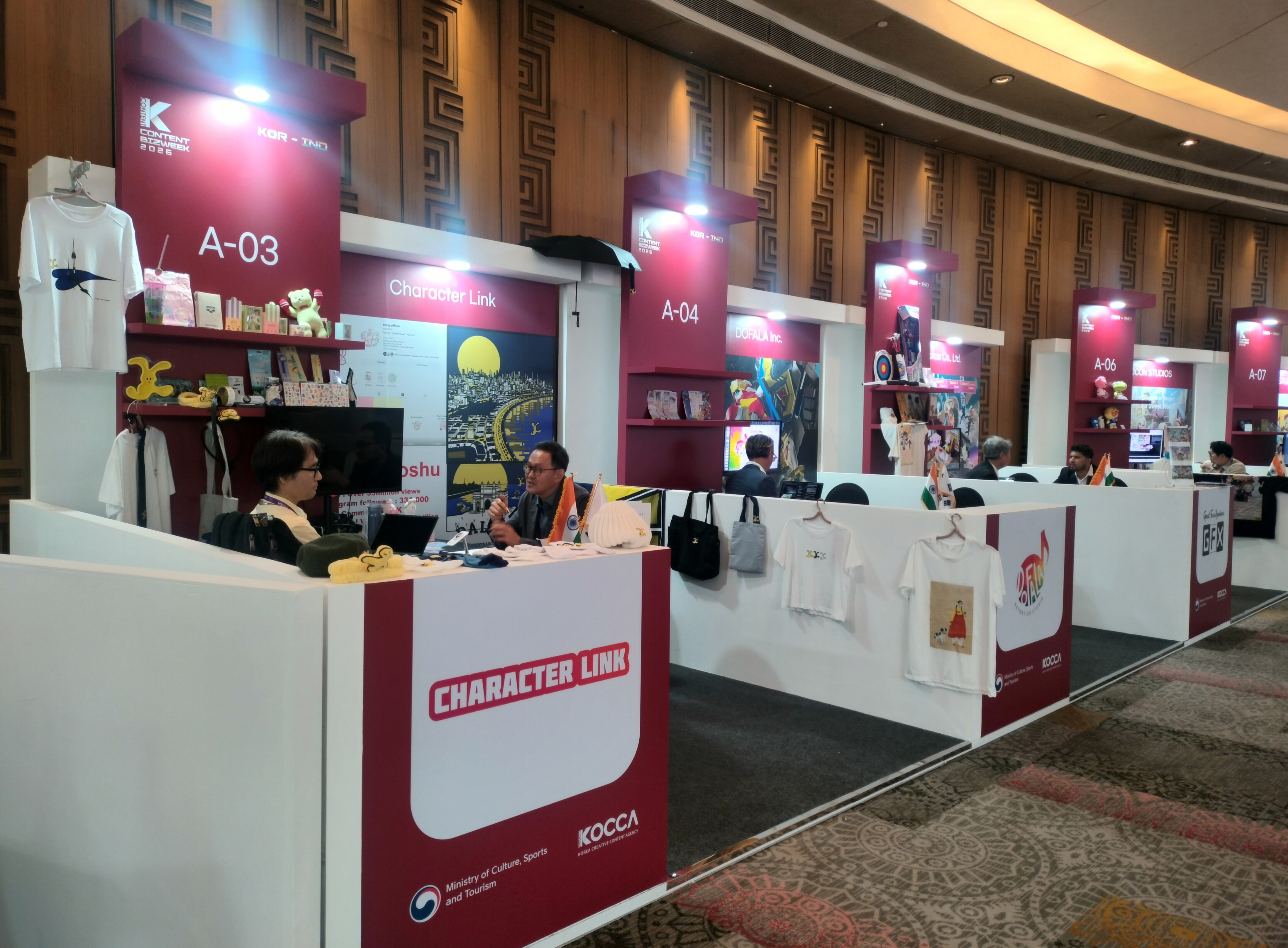 Korean and Indian content companies on Aug. 31 engage in a networking and business consultation session at the Hyatt Regency in New Delhi. (Preeti Rawat)