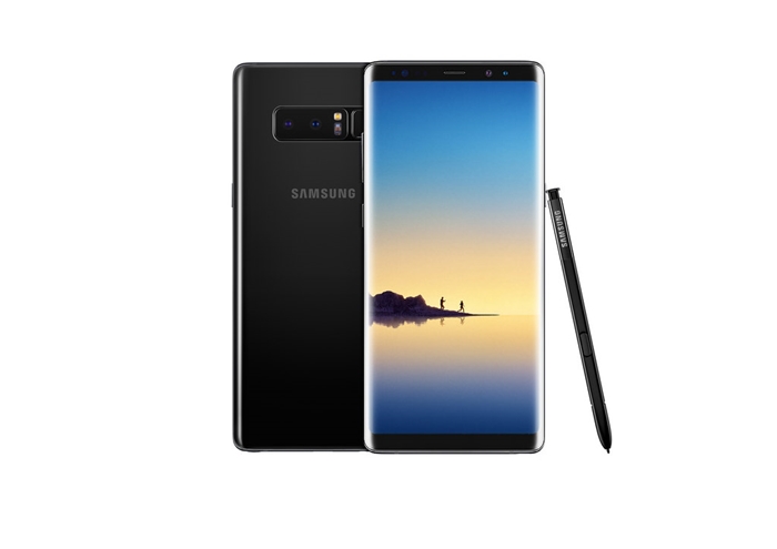 Samsung Electronics’ new Galaxy Note 8 is equipped with dual cameras, an S-pen, and a waterproof and dustproof body. (Samsung Electronics)