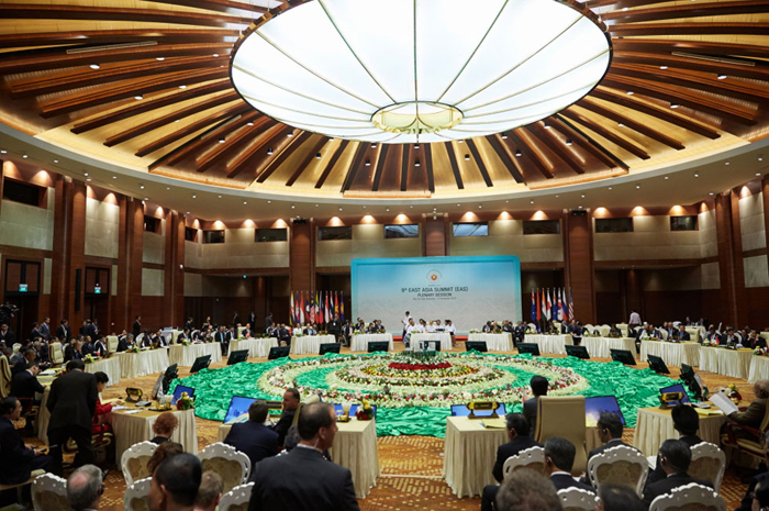 The ASEAN-Korea ministerial roundtable on public governance will be held on December 12. Above is the East Asian Summit (EAS) in Naypyidaw, Myanmar, in November. 