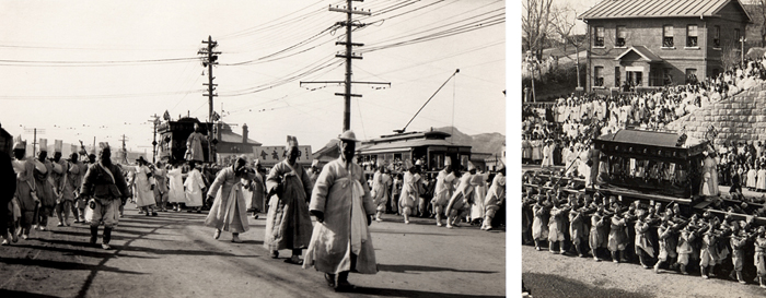 Photos of Gojong’s funeral taken by Albert Taylor