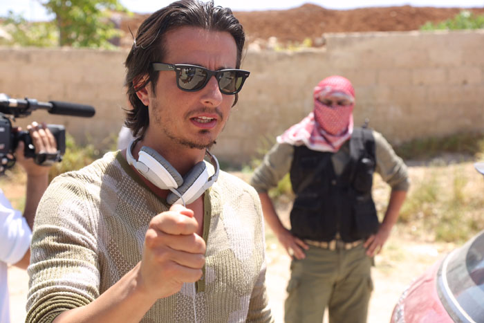 The director of 'From A to B', Ali F. Mostafa (left).