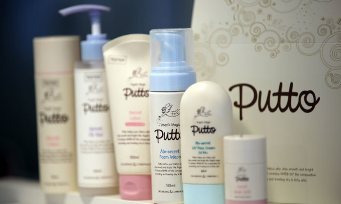 Launched in 2009, Agabang's Putto line of special skincare products is aimed at babies with sensitive skin or eczema. 