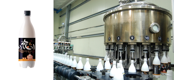 (Left) Cheonma Yiyagi Makgeolli and (right) its manufacturing facilities. (photos: S.D. & Associates)
