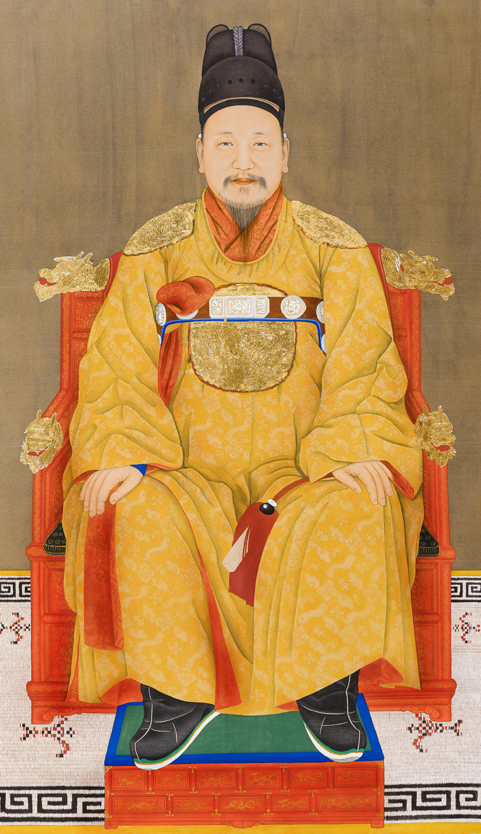 Kim Eun-jeong’s painting depicts King Gojong (r. 1863-1907), the 26th Joseon king and the first emperor of the Daehan Empire. 