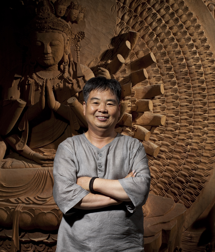 Woodcarving master Heo Kil-yang (Photo courtesy of Heo Kil-yang)