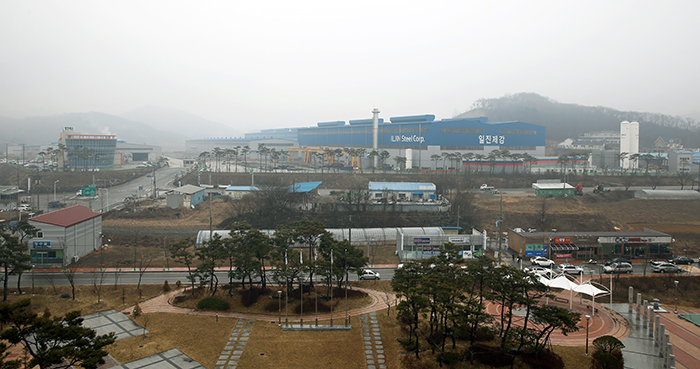 A view of Imsil-gun County seen from the top of the county office. 